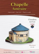 Kartonmodell Friedhofskapelle Chambon-sur-Lac 1:120 Dukase