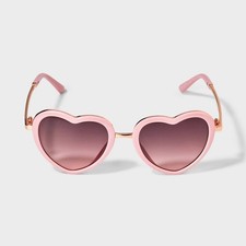 New Cat Jack Kids' Pink Heart-Shaped Sunglasses