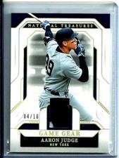 Aaron Judge 2025 National Treasures Holo Gold Game Gear Patch SSP # d 04/10