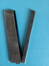 Antique Intricately Engraved Silver Folding Hair Comb English Victorian Style
