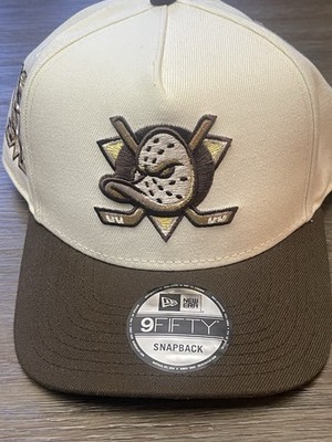 New Era Anaheim Ducks 9Fifty Snapback Hat Cream/Brown 30 Year Anniversary NHL