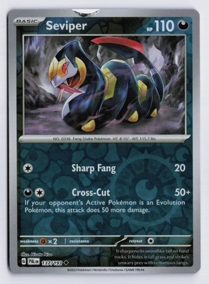 Seviper - PAL #137/193 SV02: Paldea Evolved Uncommon Reverse Holo NM