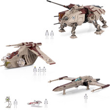 Star Wars Micro Galaxy Squadron Republic Attack Force Bundle Set - Deluxe Battle