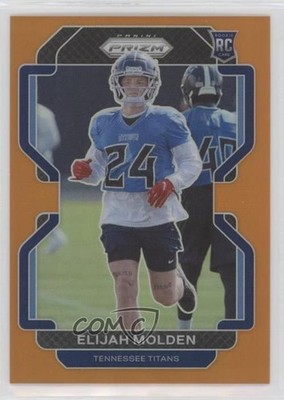 2021 Panini Prizm Rookie Orange Prizm 83/249 Elijah Molden #422 Rookie RC pe8