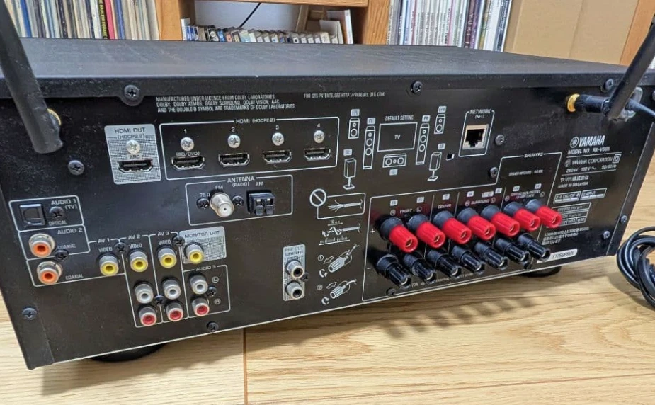 YAMAHA RX-V585 NATURAL SOUND AV RECEIVER 7.1ch Black AC100V 50/60Hz 260W - Image 2 of 4