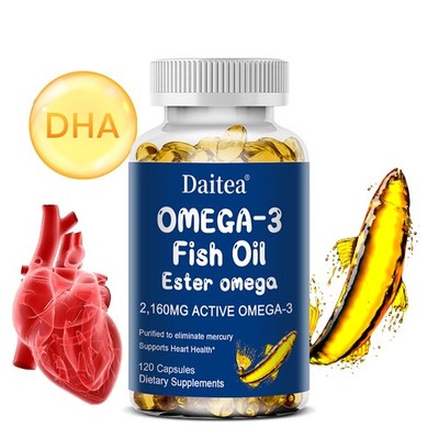 Omega-3 Fish Oil Ester 2160Mg Essential Fatty Acids EPA +DHA-30/60/120 Capsules