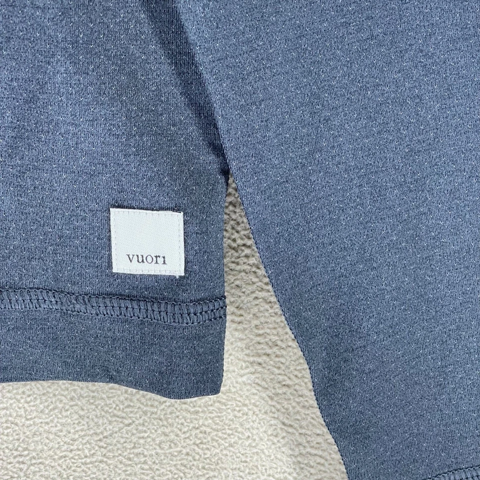 Vuori Men's Long Sleeve Performance Shirt Blue Size Medium Athletic Fit - Image 3 of 4