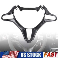 Carbon Fiber Steering Wheel Cover Panel Trim For 2006-2011 Honda Civic 2007 2008