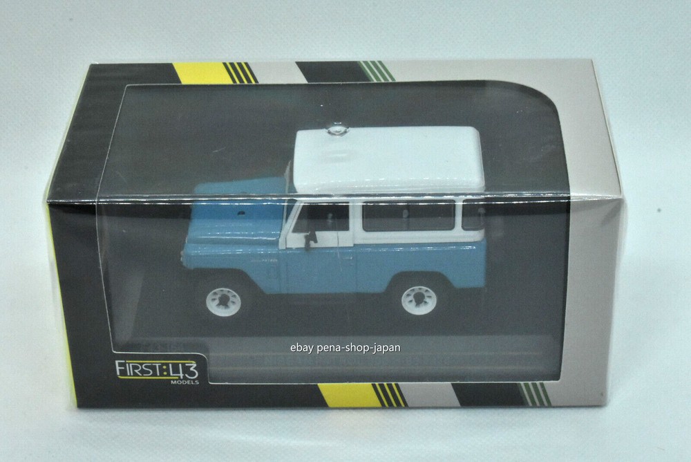 FIRST:43 1/43 NISSAN PATROL 300 H-60 1970 Light Blue/White F43-164 From Japan