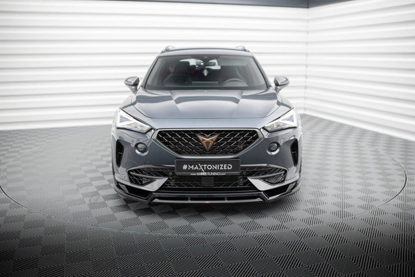 Maxton Design Frontlippe V.4 Passend FüR Cupra Formentor Mk1 Schwarz Hochglanz-image