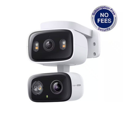 TP-Link - Tapo Wired Dual-Camera Security, Pan-Tilt, 360° Viewing Coverage, 2...