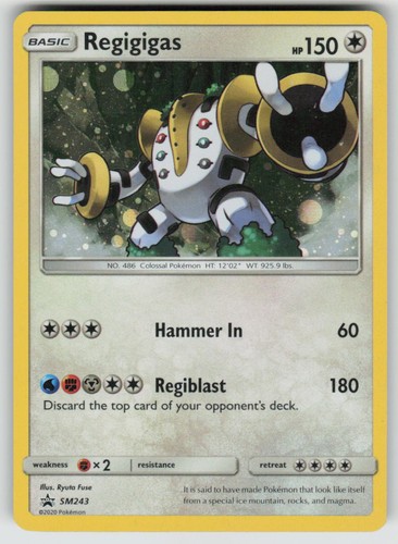 Regigigas - SM243 Holo Promo Sun & Moon Promo Pokemon NM