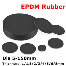 EPDM Gummi Scheiben Solide Runde Platte Dämpfende Dichtung Ø 5-150mm Dicke 1-8mm