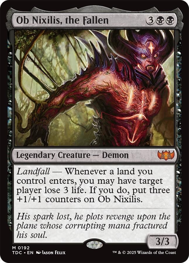 Ob Nixilis, the Fallen TDC 192 English NM - MTG
