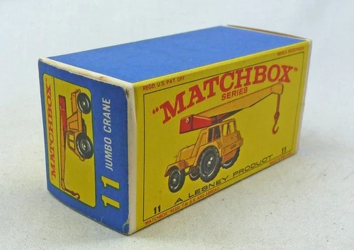 Lesney Matchbox Toys MB11c Jumbo Crane ORIGINAL Empty E4 Type Box