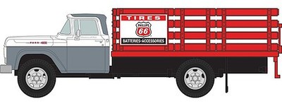 Classic Metal Works 30642 HO Mini Metals Phillips 66 1960 Ford Stakebed Truck