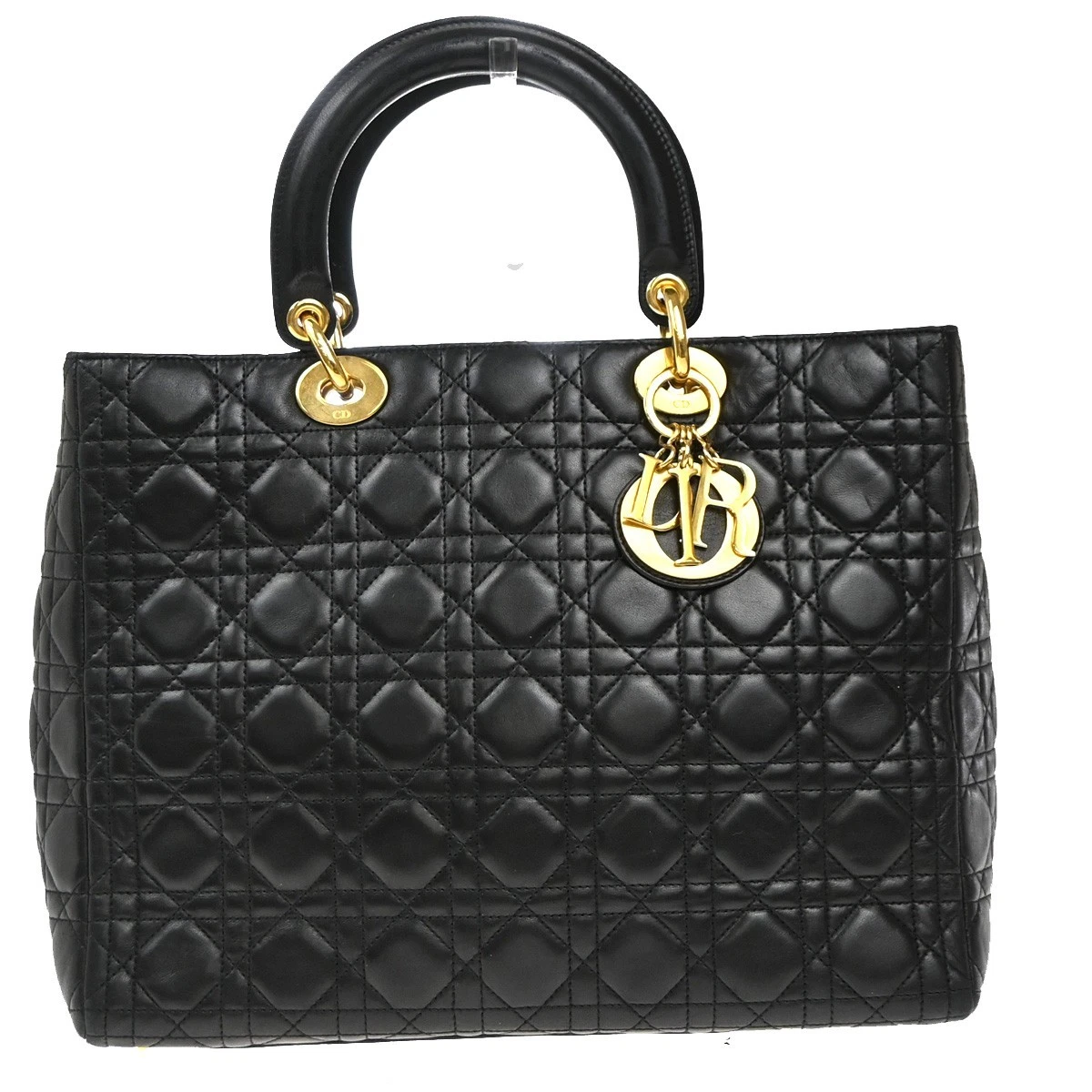 Dior Gold Leather Exterior Bags & Handbags for Women for sale | eBay