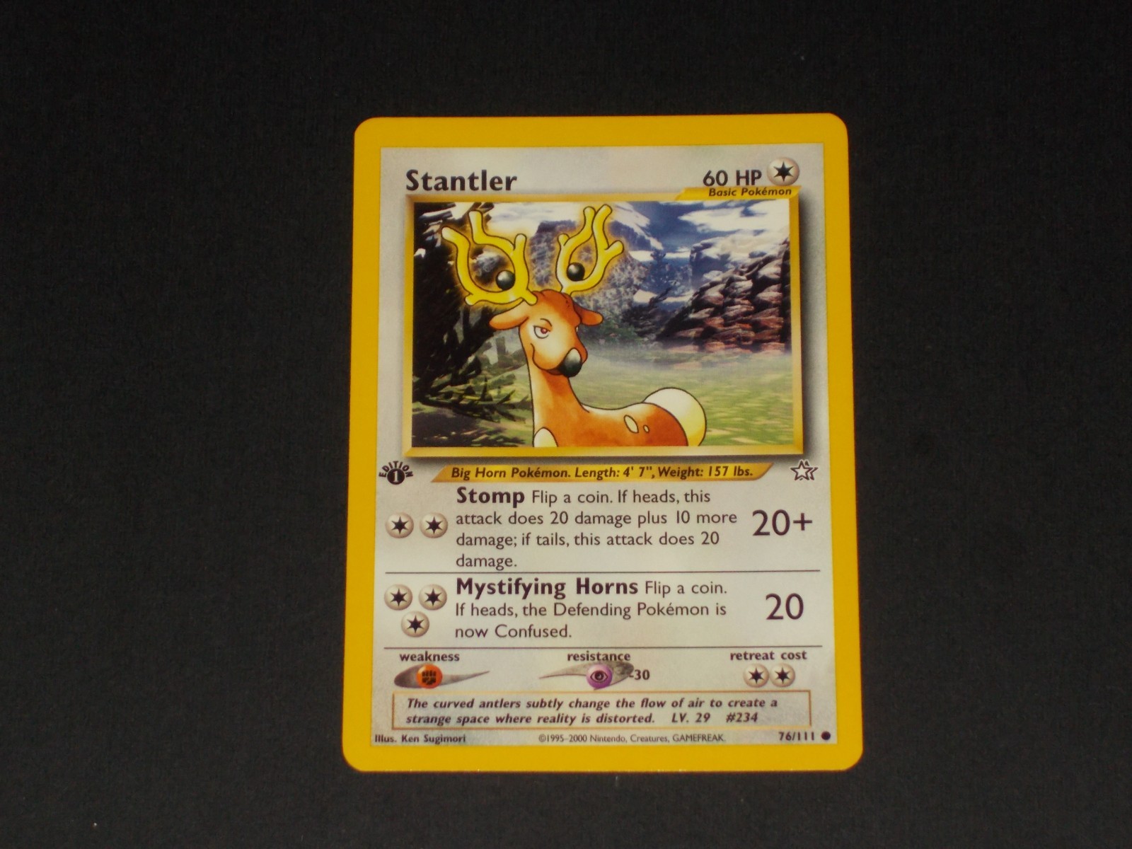 Pokemon Stantler #76/111 - Neo Genesis Set - FIRST EDITION !!!