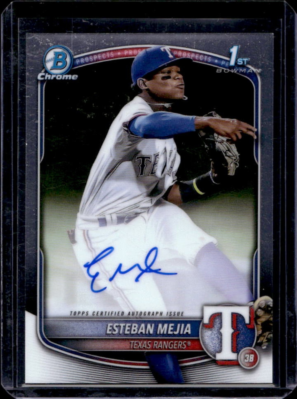 2025 Bowman Esteban Mejia Chrome Auto 1st #CPA-EM Rangers