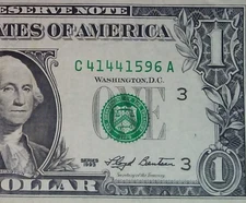 **WEB PRESS NOTE** ((EXPERIMENTAL)) $1 1993 Plate #1/9 Federal Reserve Note