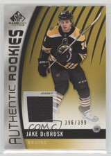 2017 SP Game Used Authentic Rookies Gold Jersey 396/399 Jake DeBrusk #170 1e15