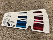 12 pair VIVITAR Q-dos 3D ANAGLYPH 3-D GLASSES New Old Store Stock