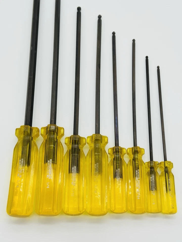 Bondhus 7/64 in 5/32 in 3/16 in Ball End Hex Screwdriver Set 8pcs Made in USA K3 - Image 3 of 4