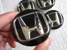 Black Fit For Honda Wheel Rim Center Caps Chrome 69mm2.75in 1set Of 4pcs Black Fit For Honda Wheel Rim Center Caps Chrome 69mm2.75in 1set Of 4pcs