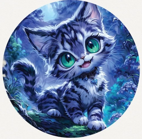 Hayleybug 1/2 oz Fur of the Ferns Kitty silver w/ COA POP 15 Round #1