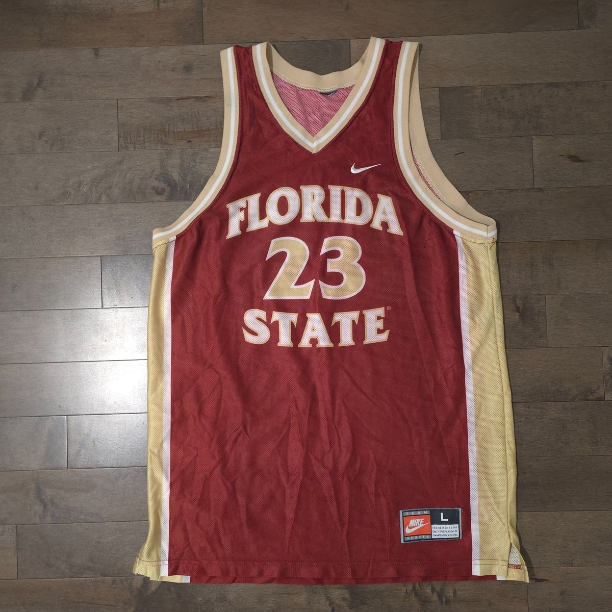 Nike Florida State Seminoles #23 Basketball Jersey Mens Large Red