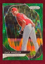 2020 Panini Prizm Baseball Zack Wheeler Green Shock Prizm 4/5