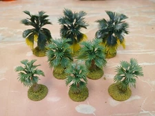 8 based Landscape Mixed Model Dwarf Palm Trees wargaming scenery terrain 1-2" 