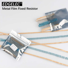 100pcs 1K ohm Resistor 1/4w 0.25 Watt  1 Tolerance Metal Film Fixed Resist...
