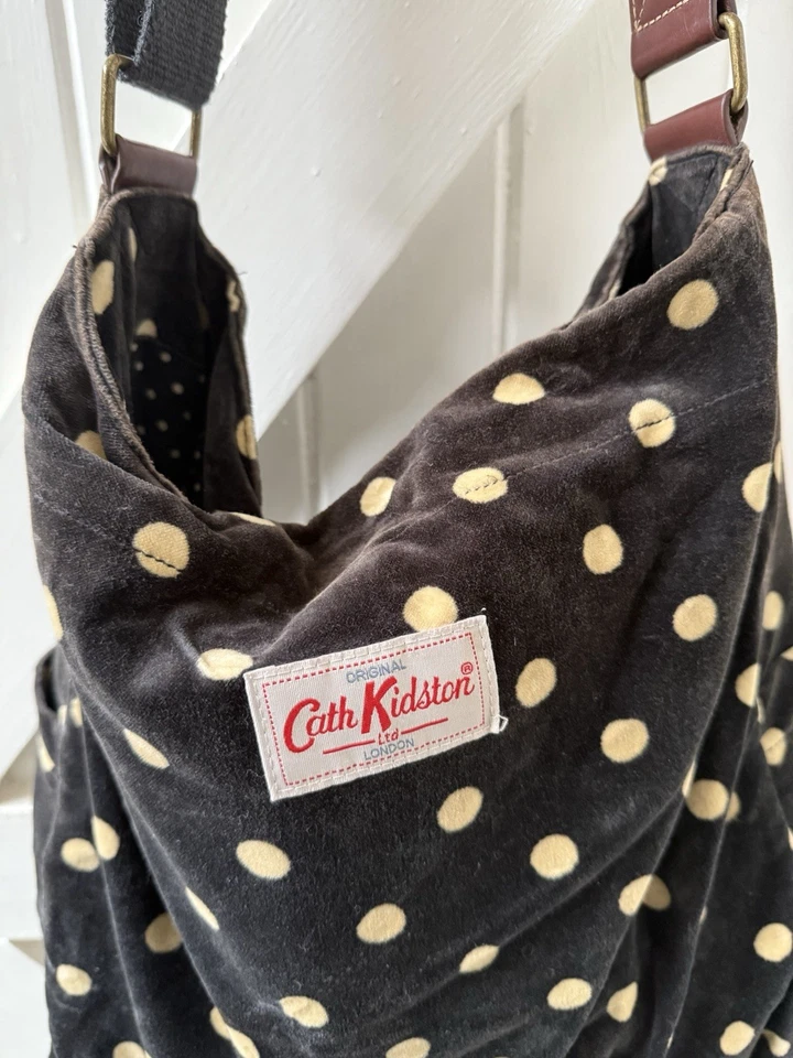 Cath Kidston Velvet Leather Tote Bag - Image 3 of 4