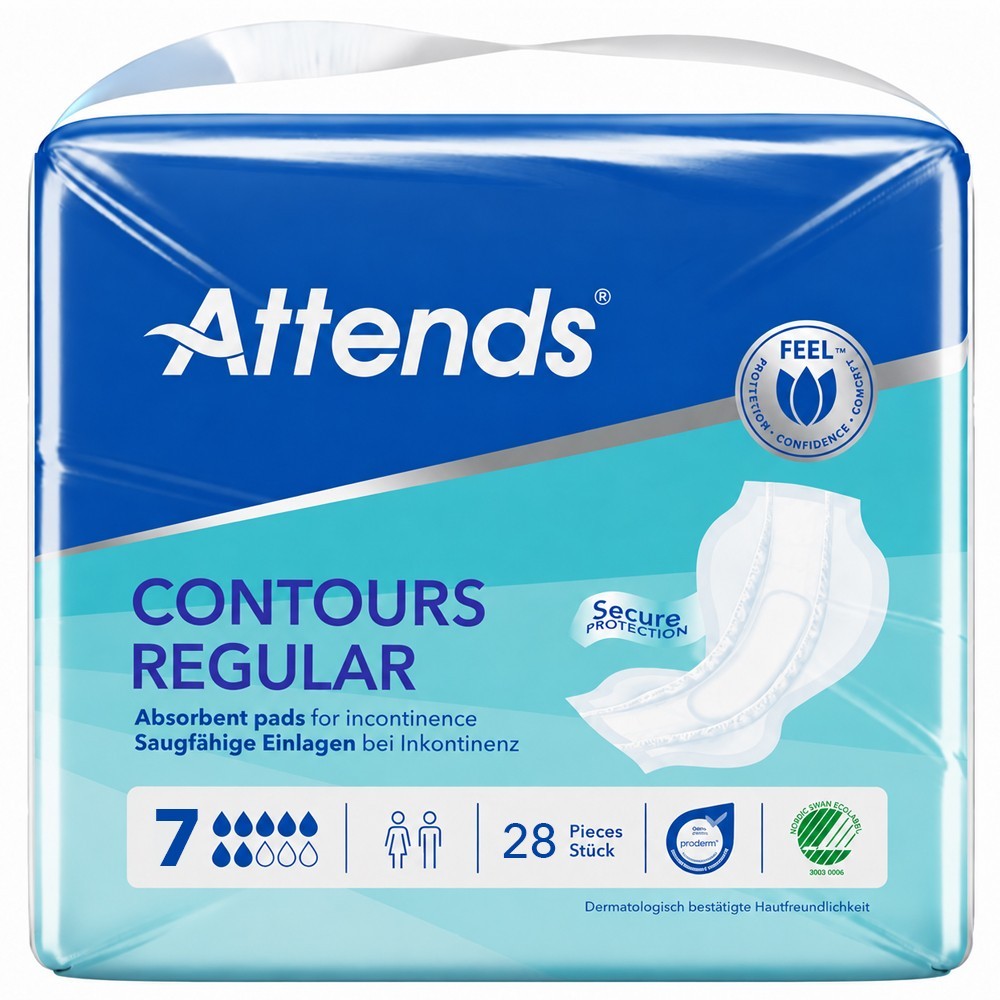 Fleming Medical AT0083 Attends Level 7 Contours Regular Pad, 650mm x 19mm x 6.9mm, Pack of 28 - Image 4