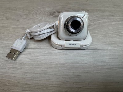 Vintage Texet 1451 Webcam USB kabelgebunden weiß