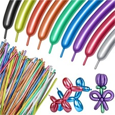 100Pcs 260 Multi Long Balloons for Animal Modeling, Quality Latex Twisti