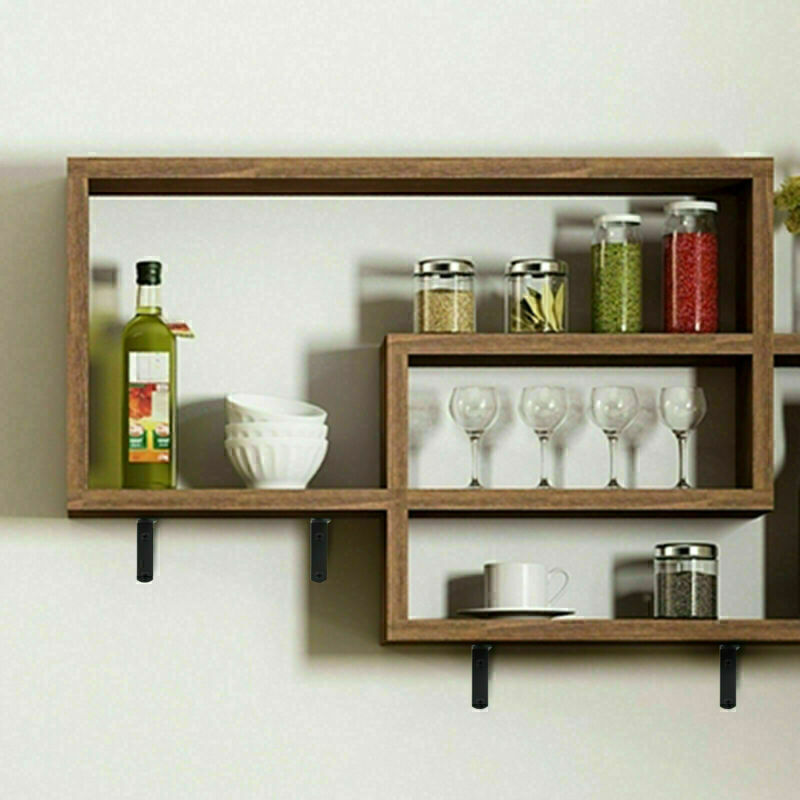 8 Pack Metal Shelf Brackets Heavy Duty Shelf Brackets Metal Wall Mount L Shaped