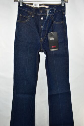 New Levi's Premium Ribcage Bootcut High Rise Big E Blue Jeans Womens Size 23x33 - Picture 2 of 10