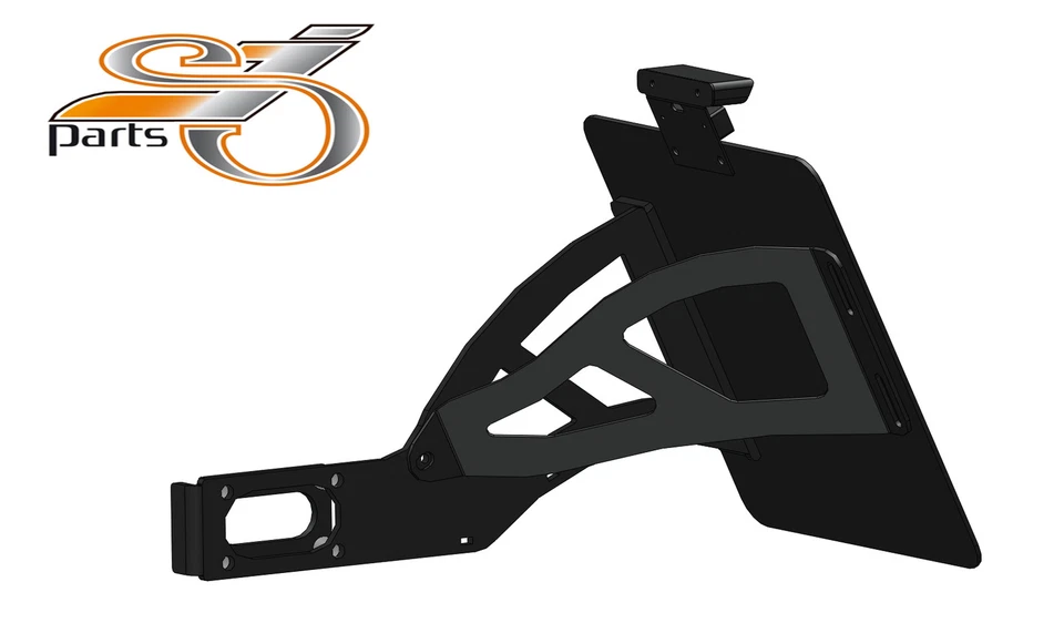 Harley Davidson Of Sportster 1100 License plate holder side + complete Foto 2 de 4