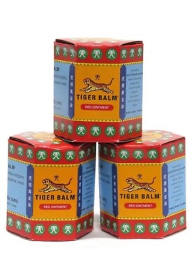 ( 3 X21 ML )Tiger Balm Red Ointment For Muscle Ache Pain Relief Massage Herbal.