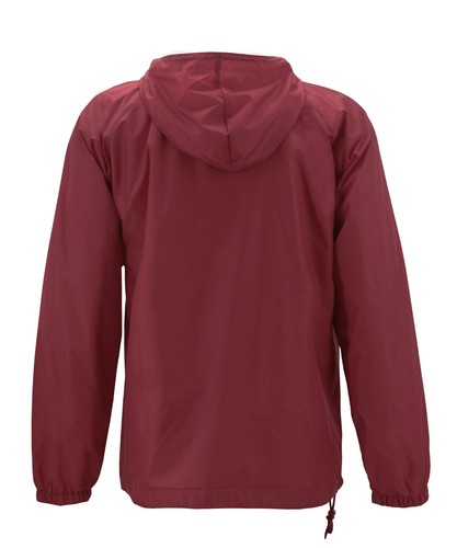 Men's Classic Rain Hooded Half Zip Jacket Pullover Water Resistant Windbreaker - Picture 10 of 14