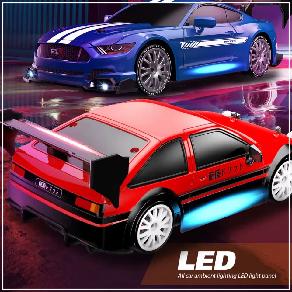 RC Drift Car, 1:24 Drift Auto Ferngesteuert Für Kinder Junge, 30KM/H 4WD Mini Dr - Bild 3 von 4