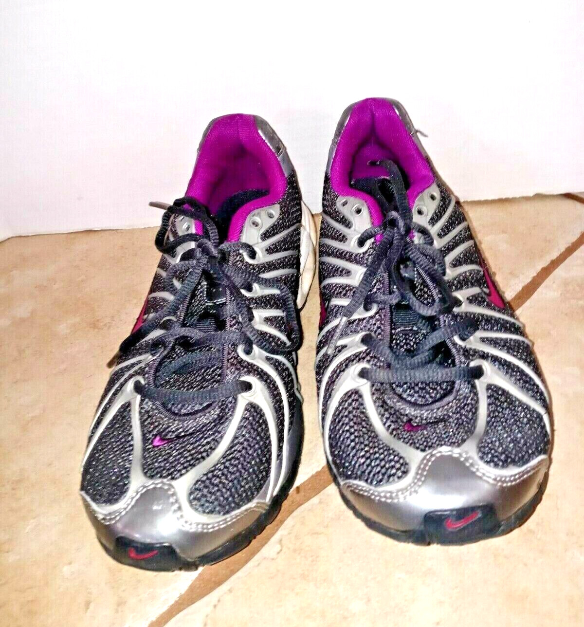 Nike Womens size 7 max air fit sole cushioned purple … Gem