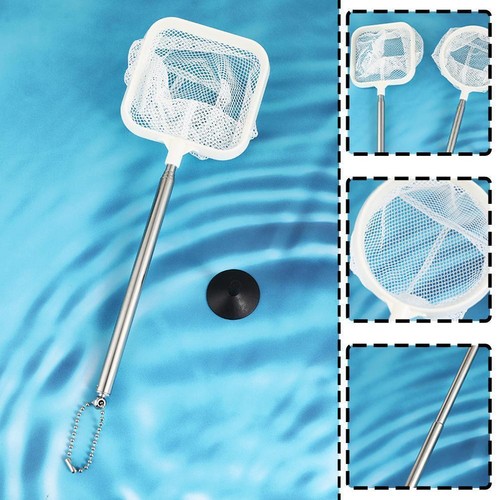 Aquarium Shrimp Catching Net Stainless Steel Rod Pocket T✨d Nets For Small Y1B6 - Photo 2/24