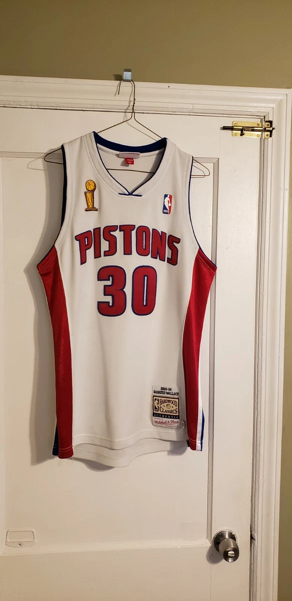 Mitchell & Ness NBA Swingman Jersey Detroit Pistons 2003-04 Rasheed Wallace #30 Men Jerseys Blue in Size:S