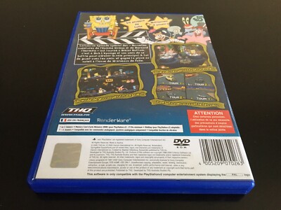 Jeu PS2 Bob L'Éponge Silence On Tourne ! - Version PAL Française, état Correct, Boîte Peut être Abîmée