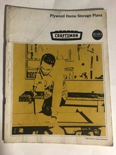 Sears Catalog 1964 Craftsman Plywood Home Storage Plans Vintage