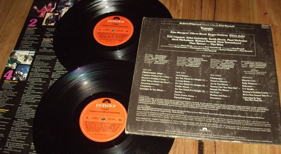 THE WHO, ELTON, TINA TURNER & MORE *1st Press G/F 2 x 12" LP ' TOMMY ' 1975 VGC - Image 4 of 4
