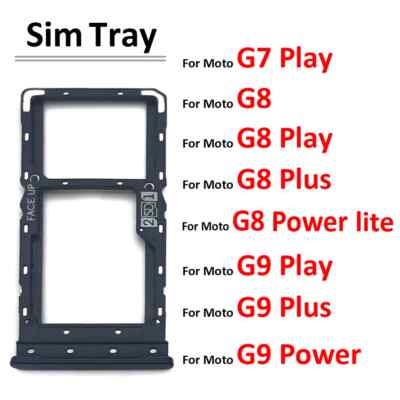 For Moto G7 G8 G9 Play Plus Power Lite SIM Card Slot SD Card Tray